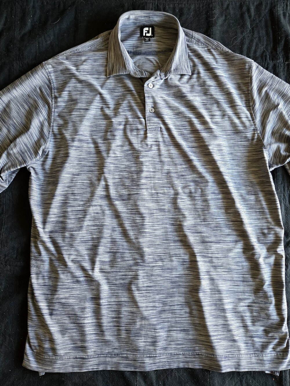FootJoy Shirt Men XXL ProDry Golf Polo Performance Space Dye Gray Stretch